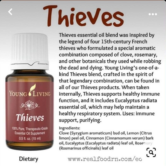 Young Living Thieves Essential Oil with Spray Bottles - Picture 2 of 3